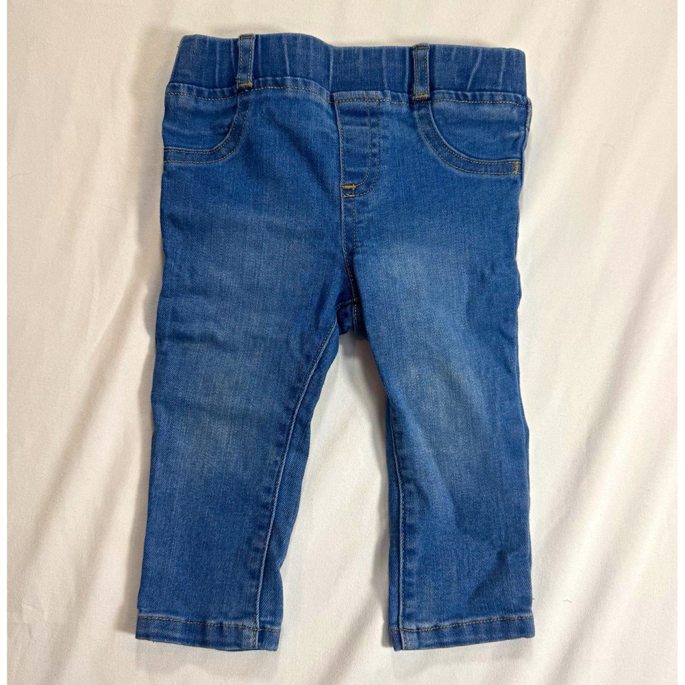 Garanimals Unisex Baby Toddler Skinny Jeans 18-24M Blue Denim Pull On Stretch